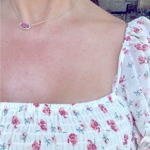 Kendra Scott druzy red necklace